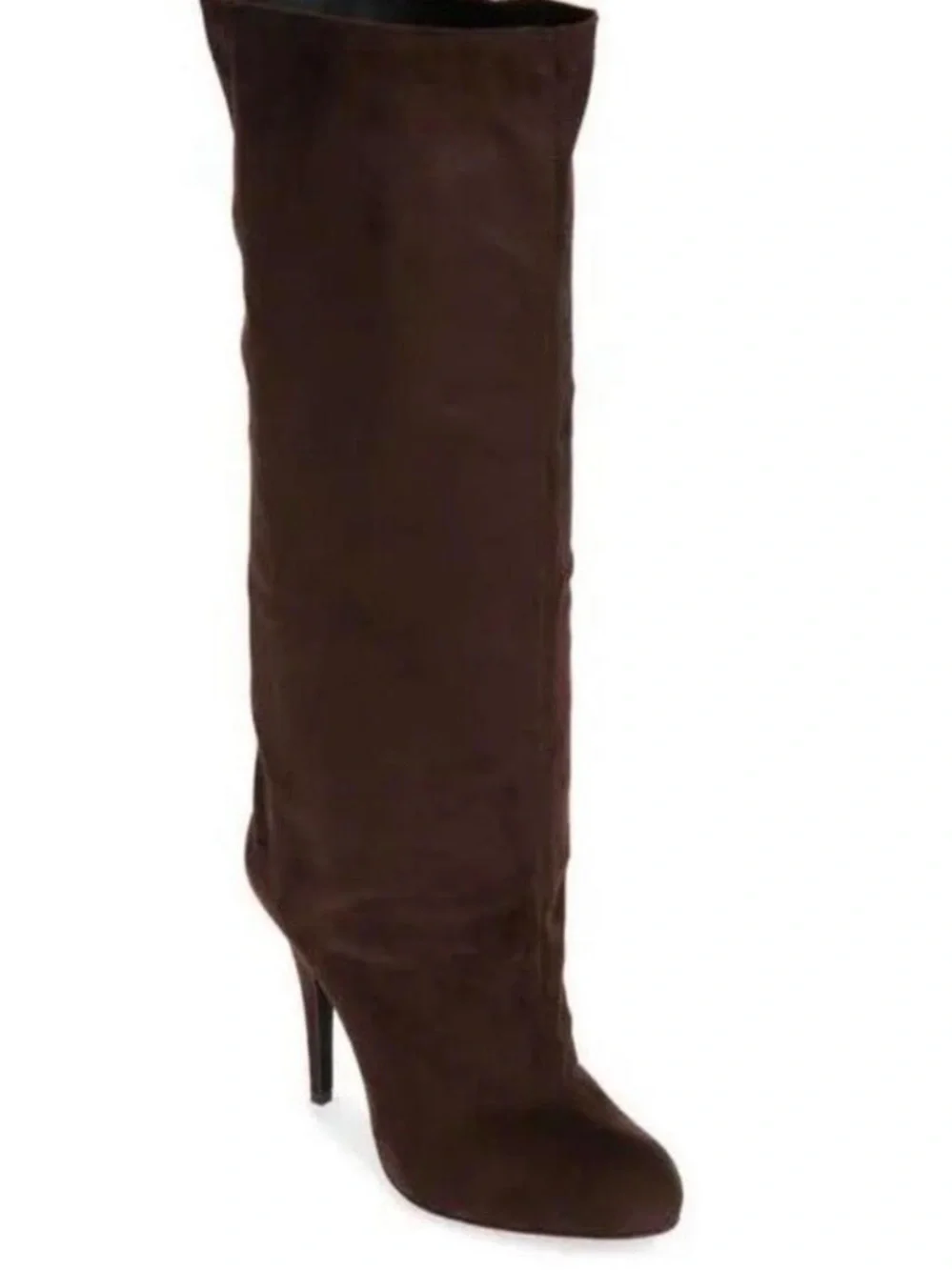 Jeffrey Campbell Tall Brown Suede Over-the-Knee Stiletto Boots
